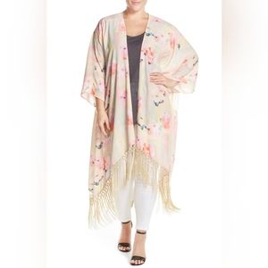 Melissa McCarthy Floral Open Front Fridge Kimono